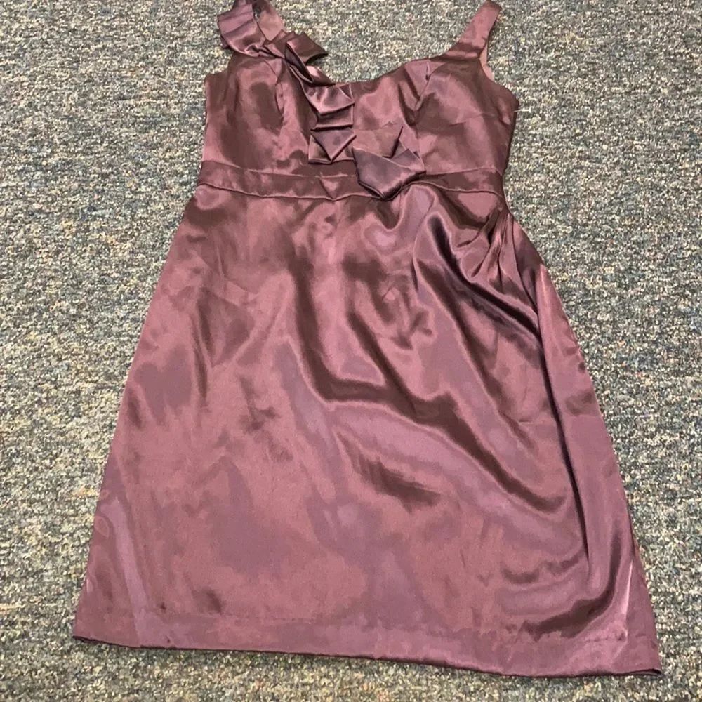 David’s Bridal Purple Satin Dress sz. 8